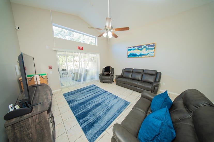 Happy senior residents at Trinity Garden