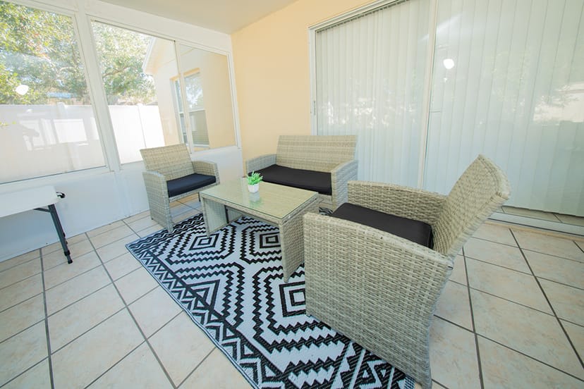 Outdoor seating area