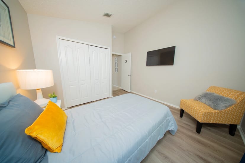 Bathroom with safety features